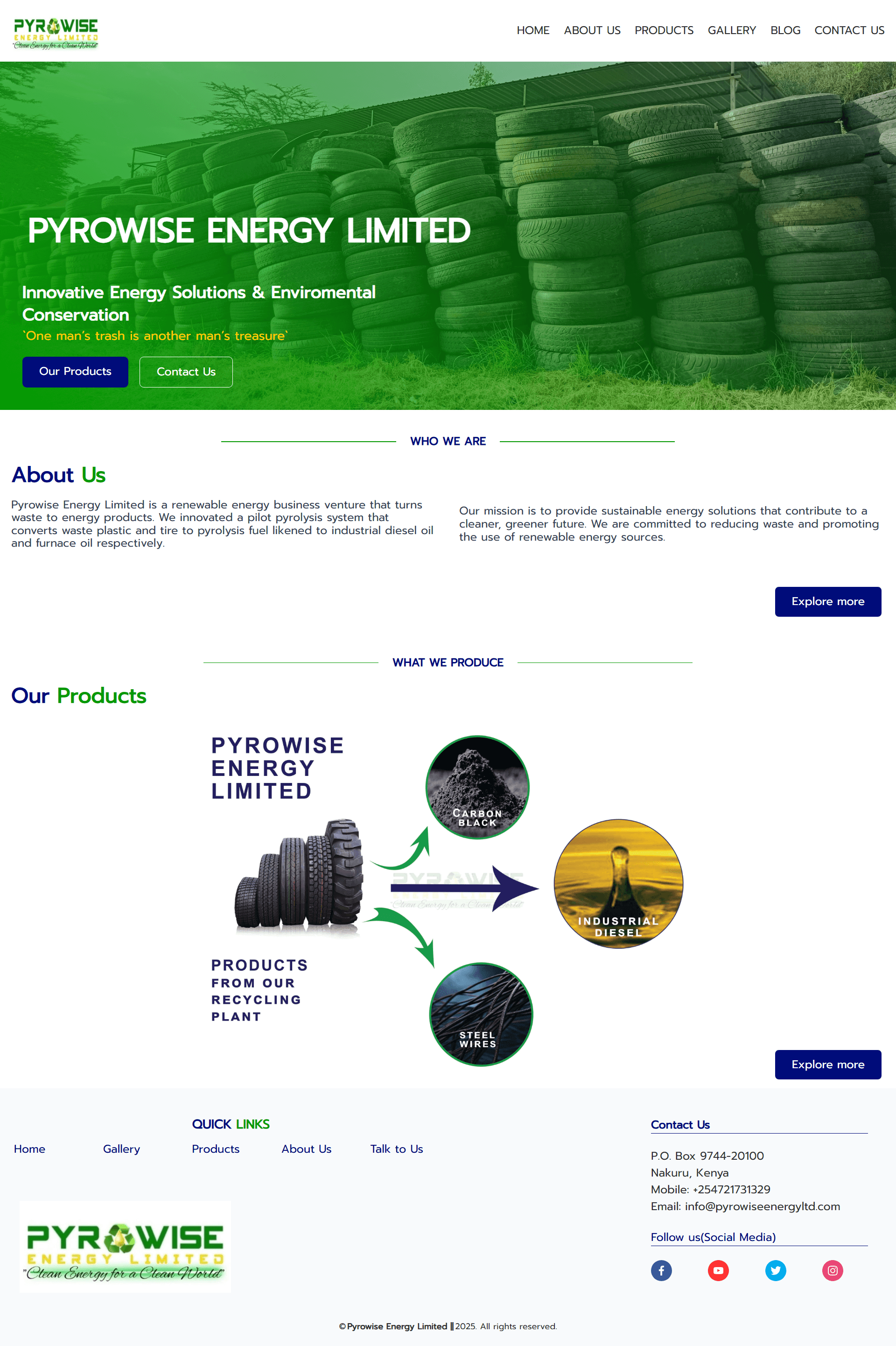 Pyrowise Energy LTD project developed by Brandriko Digital Solutions in Nakuru, Kenya